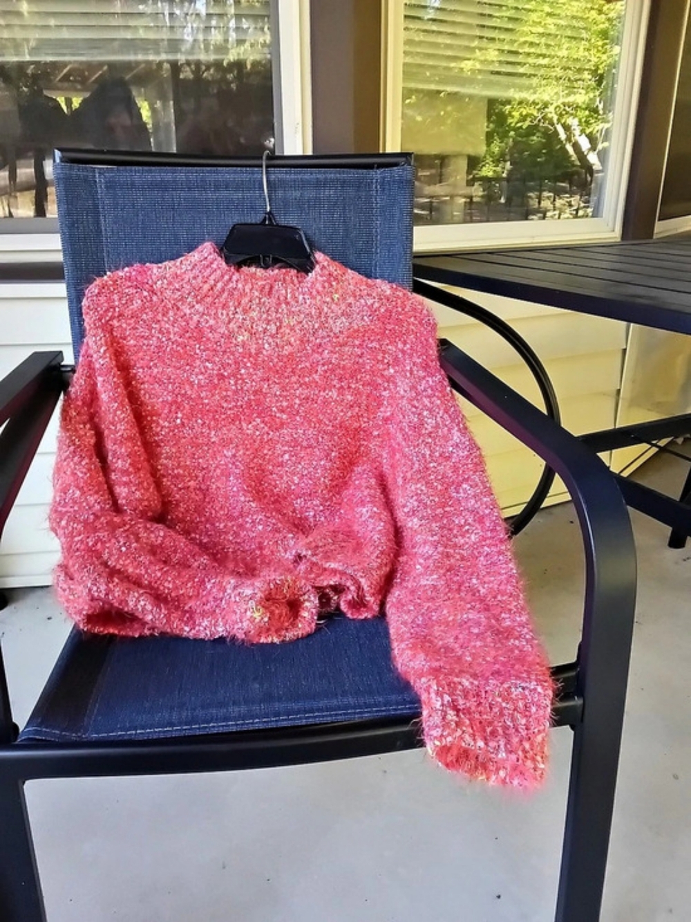Free People Confetti Pullover Pink Textured Knit Sweater